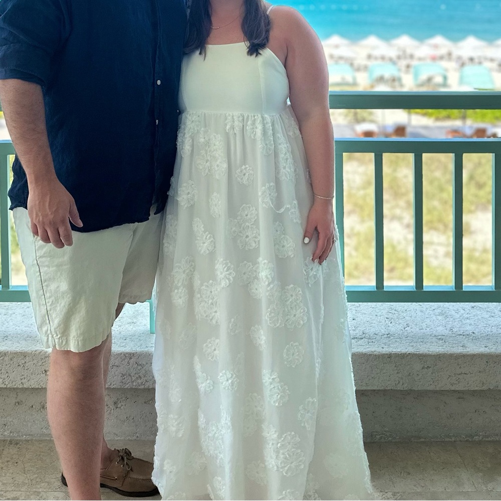 Petal & Pup White Floral Dress